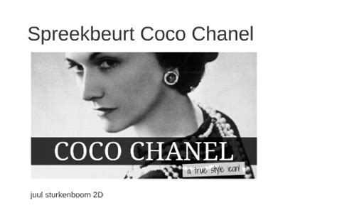 coco chanel spreekbeurt frans|Coco Chanel .